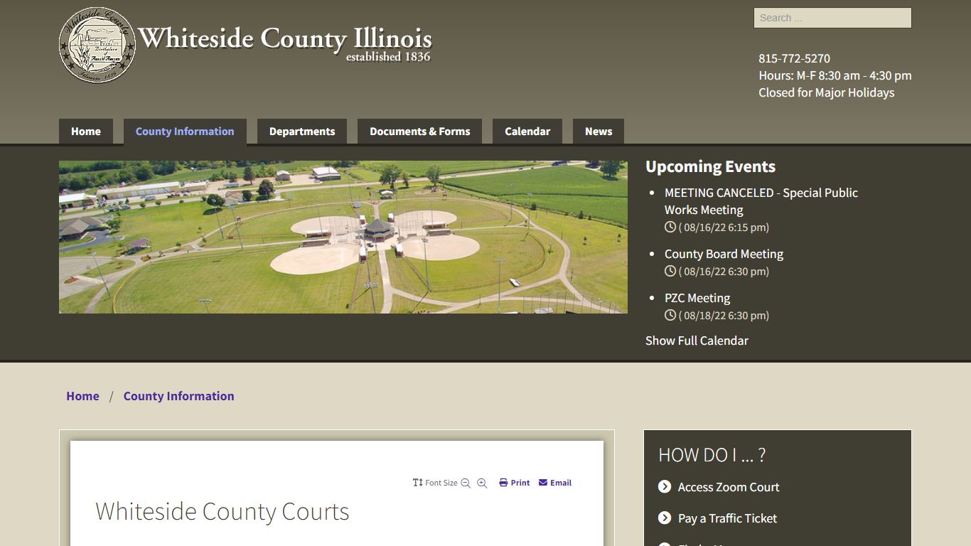 Courts - Whiteside County, Illinois